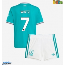 Liverpool Florian Wirtz #7 Tredjedraktsett Barn 2025-26 Kortermet (+ Korte bukser)